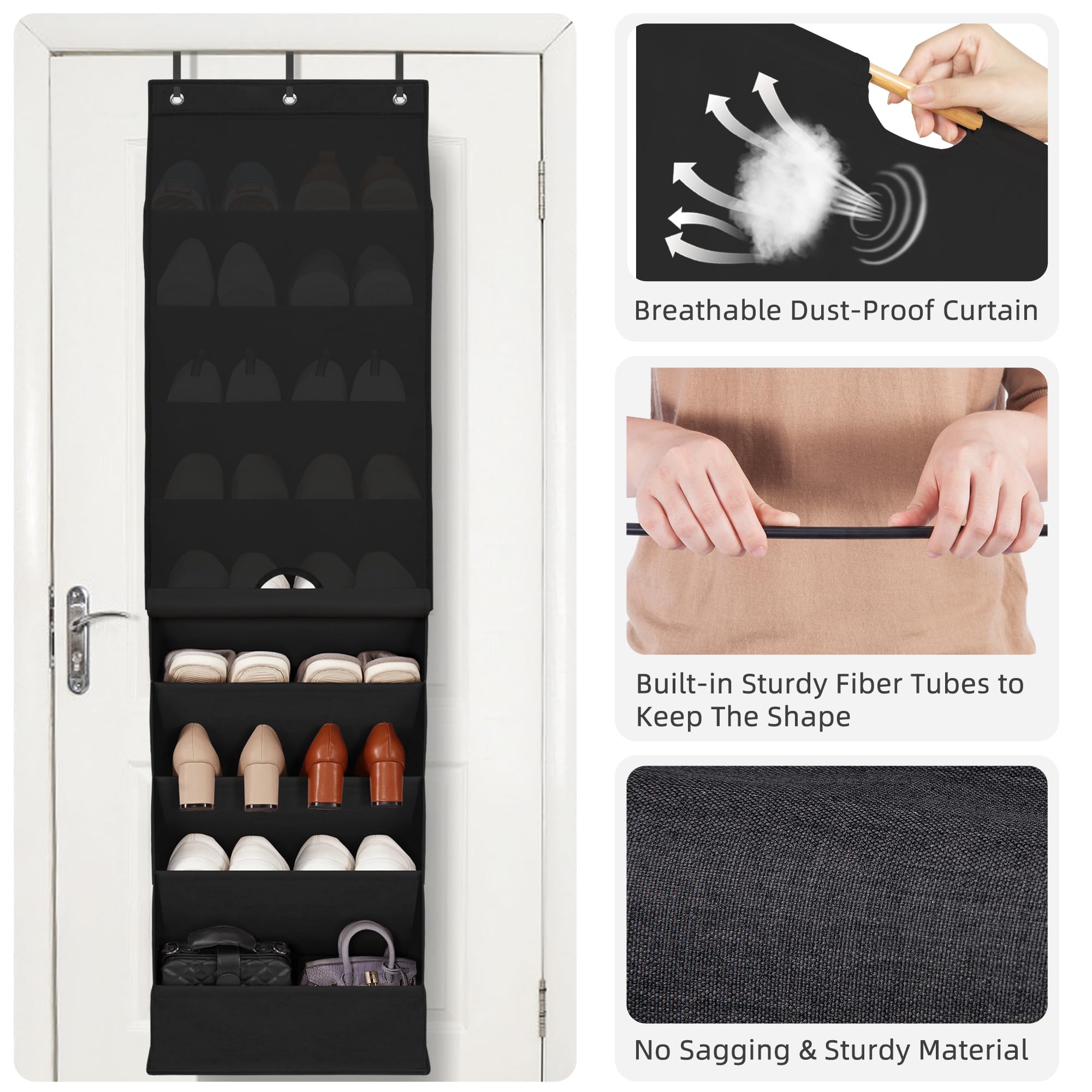 Storage Maniac tear-resistant polyester organizer blends durability with easy cleaning after use.