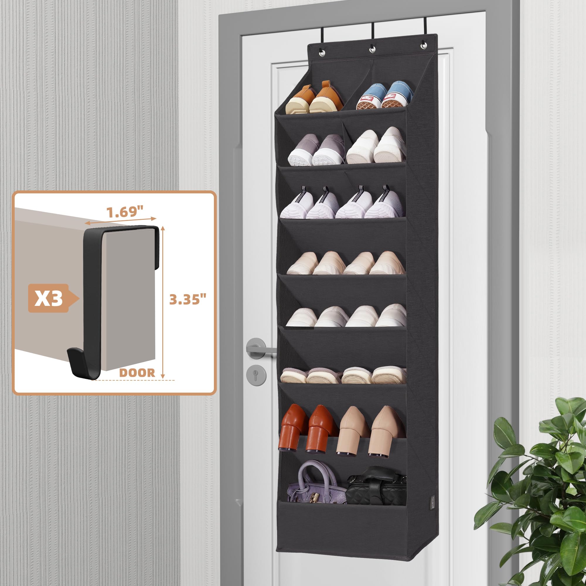 Storage Maniac three-hook setup demonstrating versatile mounting options