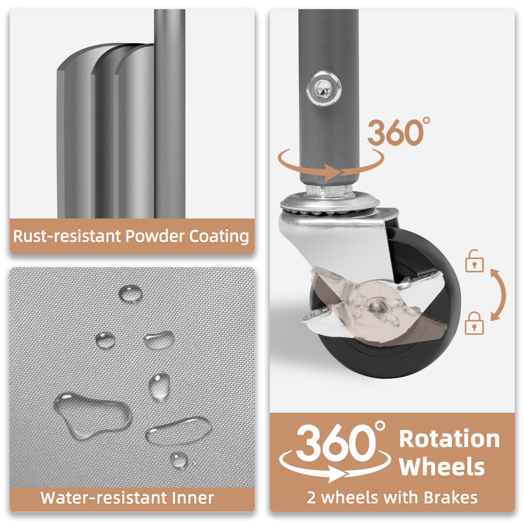 Storage Maniac water-resistant inner linings protect clothes from moisture