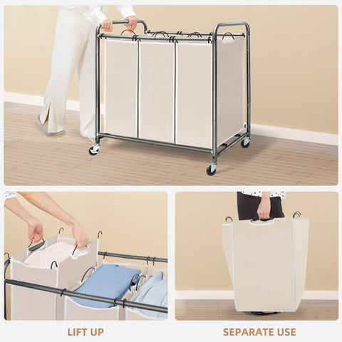 STORAGE MANIAC waterproof lining keeps bags clean and easy to wipe.
