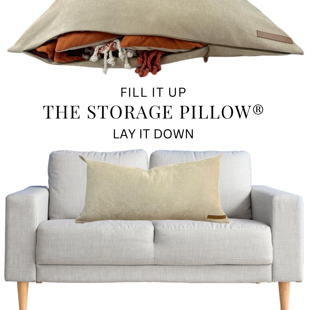 STORAGE PILLOW XL ideal for bedding, clothes, pillows, or toys storage.
