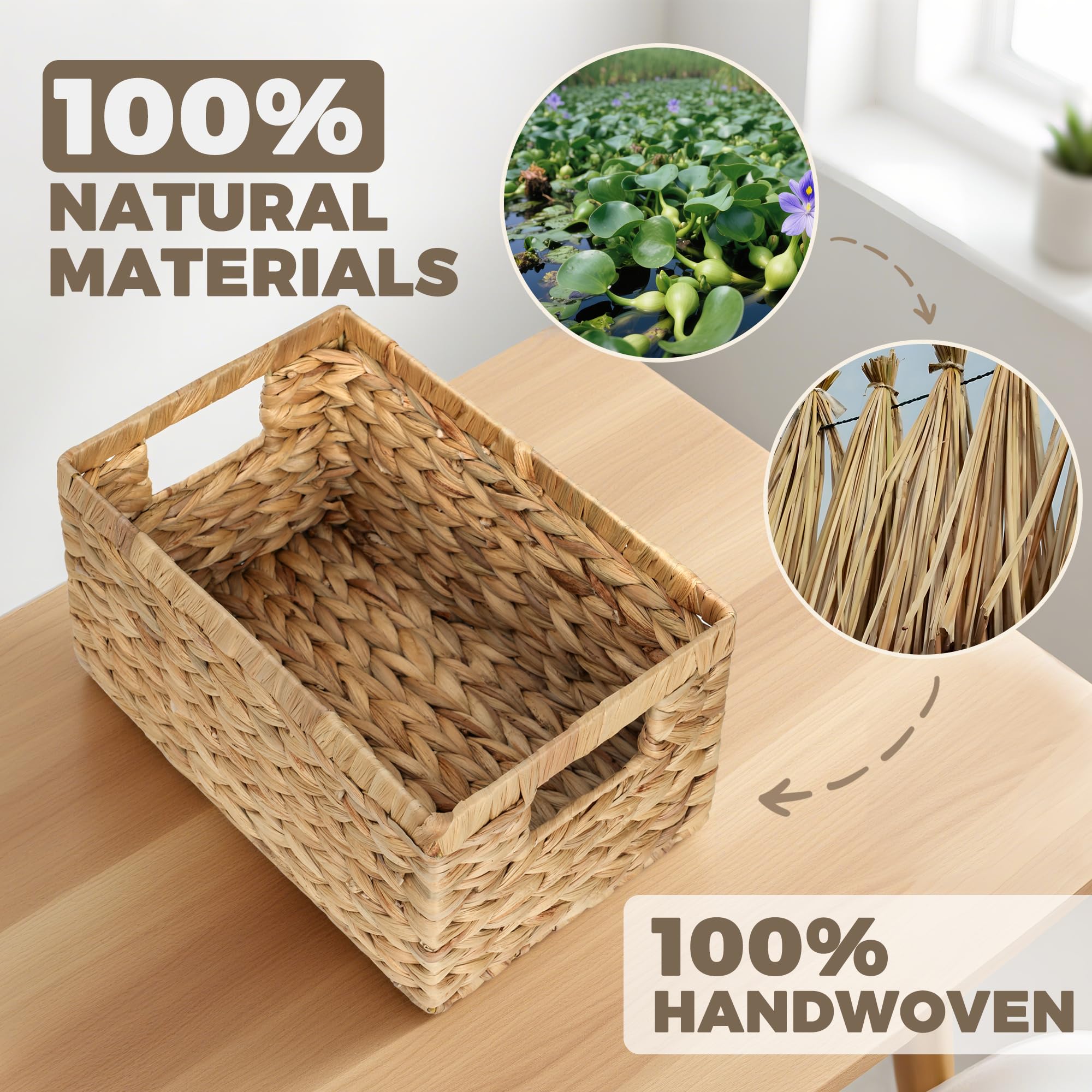 Storage Standard home decor wicker basket elevates shelves with organic texture.