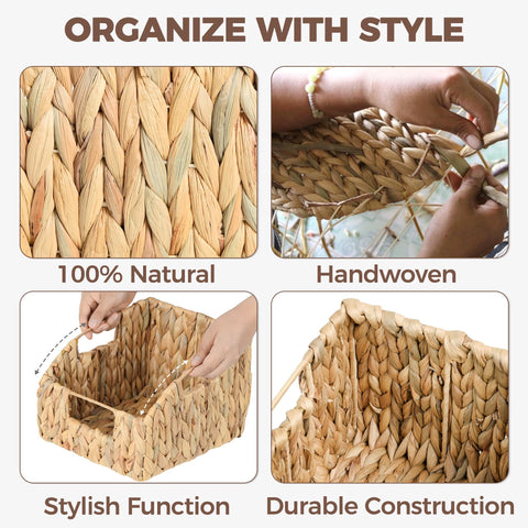Storage Standard lightweight yet durable wicker baskets fit bathrooms, bedrooms, kitchens