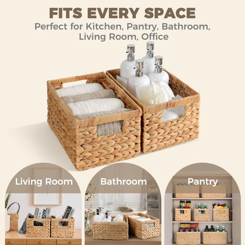 Storage Standard multi-purpose wicker basket versatile for toys, papers, and desk organization.