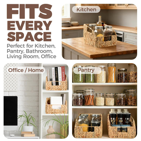 Storage Standard versatile two-piece set ideal for organizing toys, towels, or pantry goods