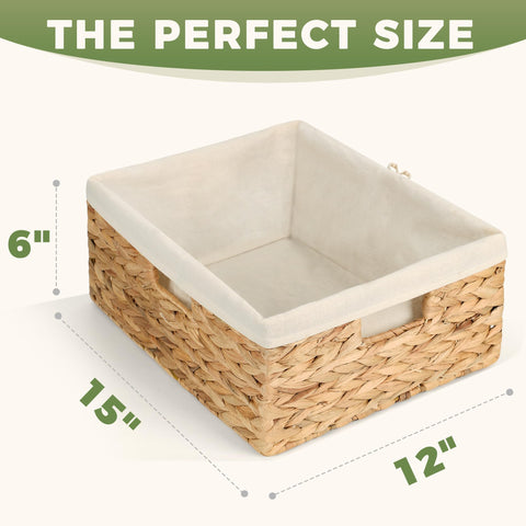 Storage Standard basket with integrated handles for easy transport between rooms.