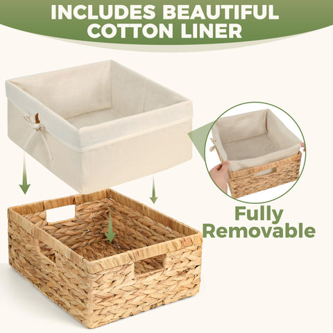 Storage Standard large basket for pantry and shelves to organize items.