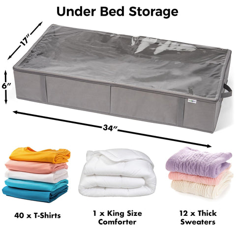StorageExpert dustproof underbed bin keeps clothes clean and fresh