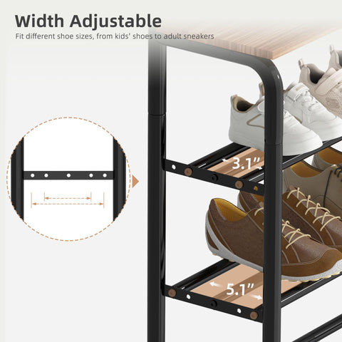 Storage Maniac 5-tier rack with adjustable and removable shelves.
