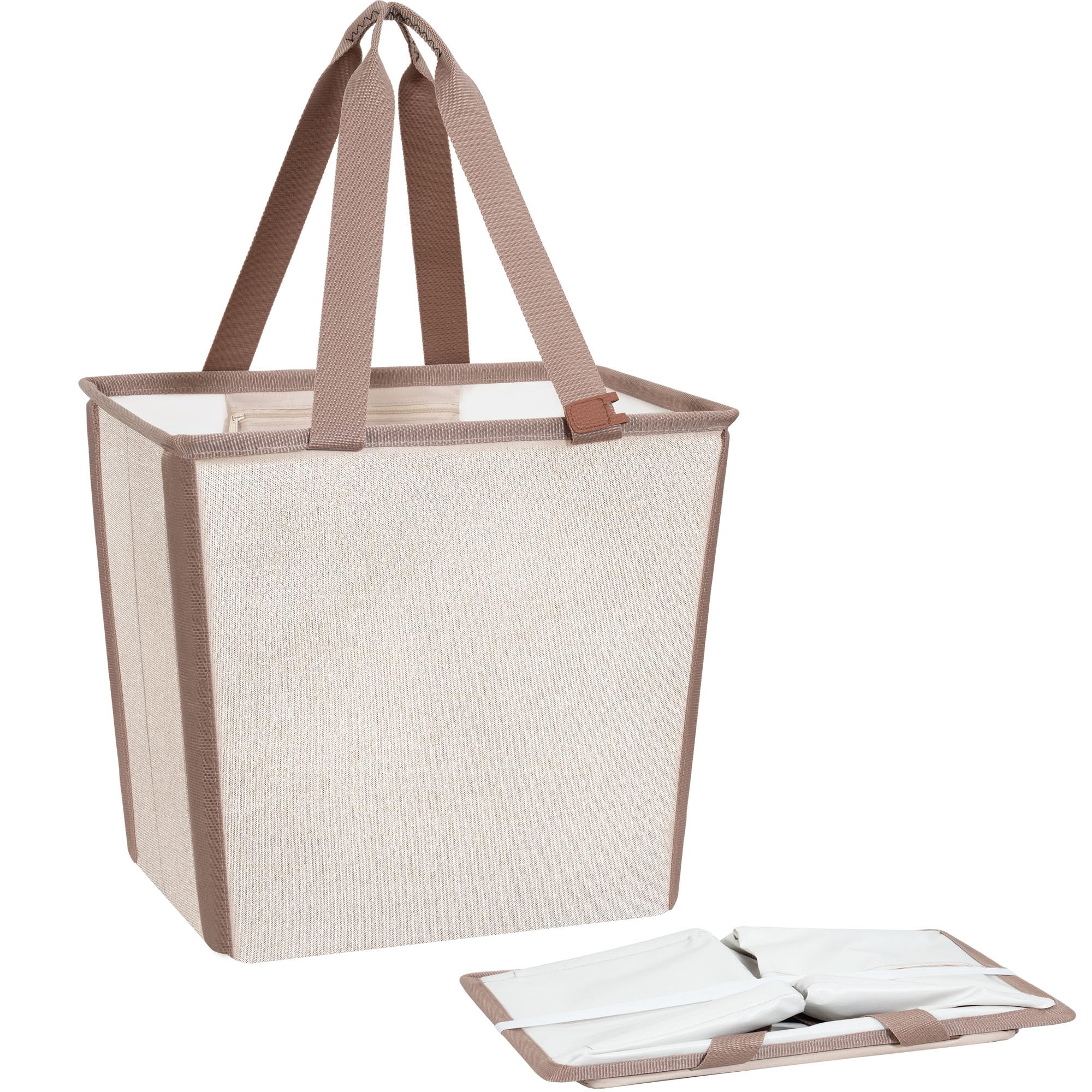 STORAGE MANIAC collapsible basket in pop-up action ready for quick setup