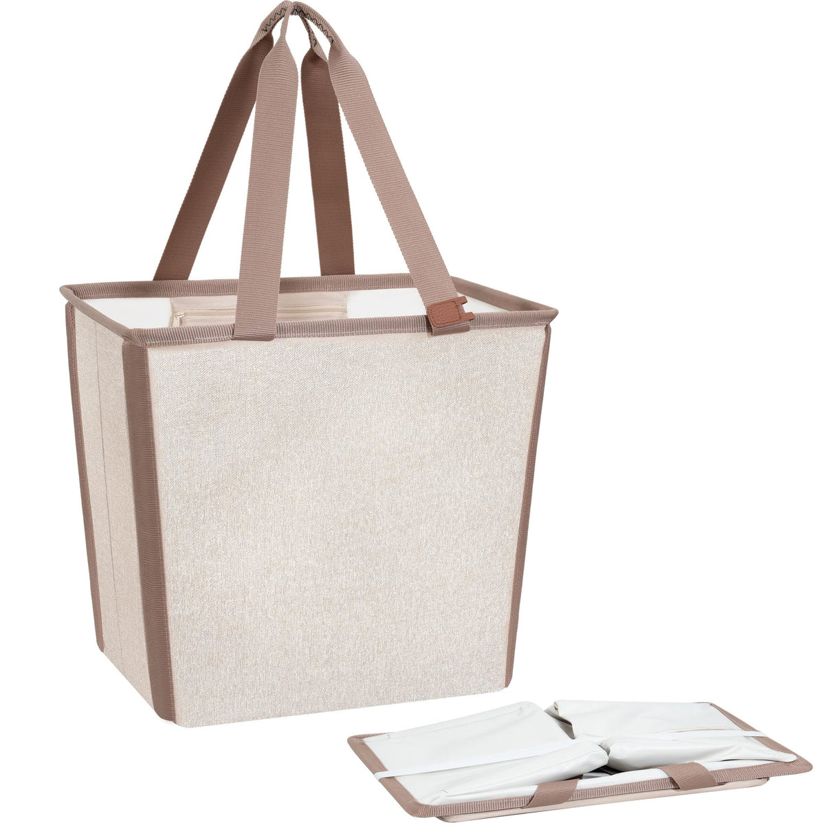 STORAGE MANIAC collapsible basket in pop-up action ready for quick setup