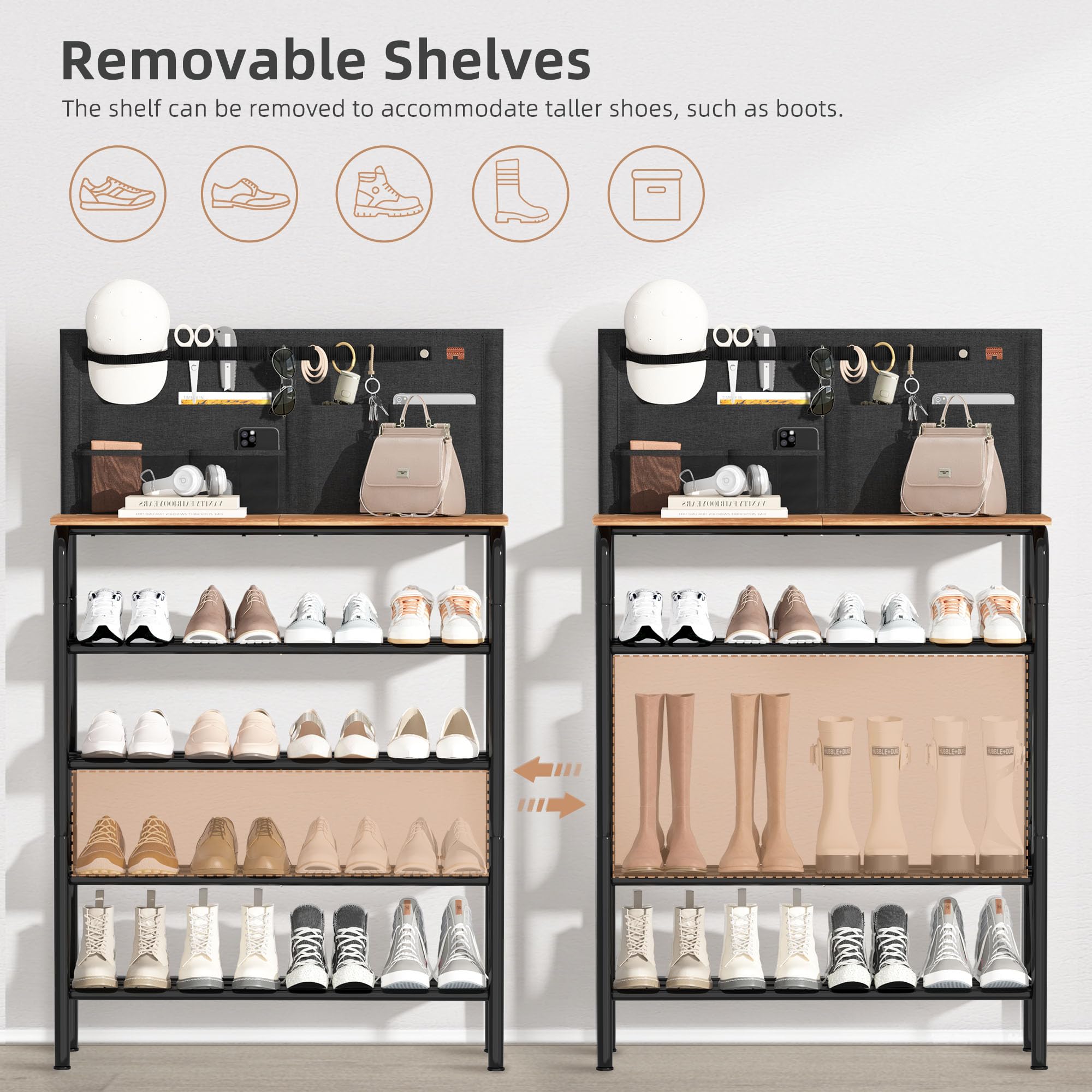 Storage Maniac durable metal frame and fabric construction.
