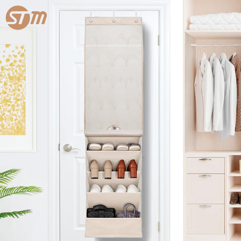 Easy-access pockets designed for quick retrieval of footwear and accessories