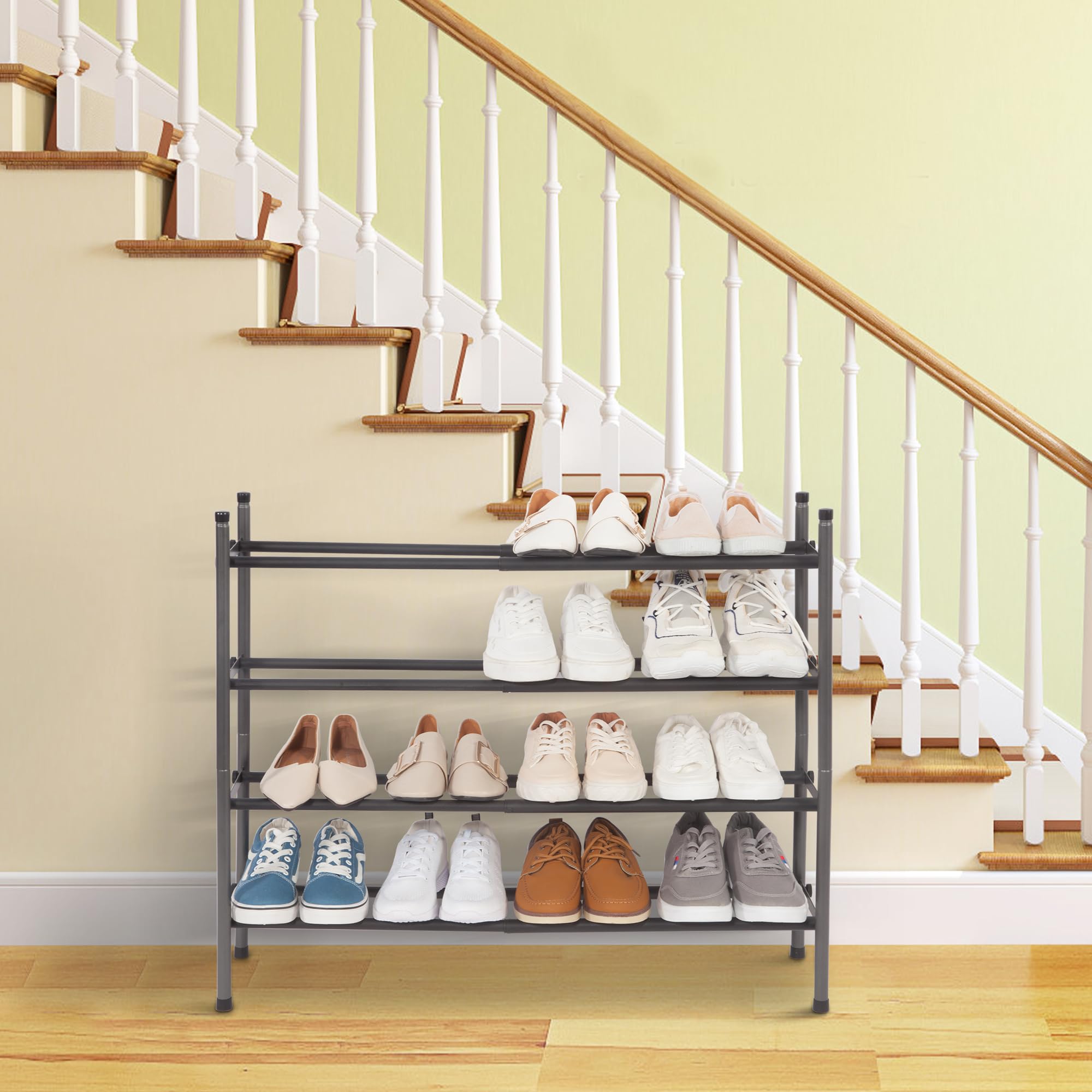 Storage Maniac quick assembly shoe rack installed in minutes