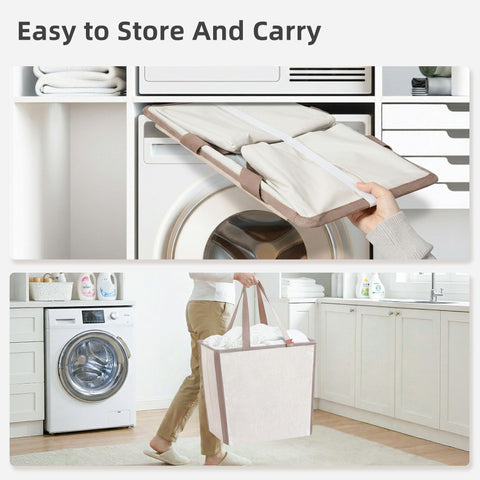 STORAGE MANIAC long carry handles provide balanced grip for doors and stairs