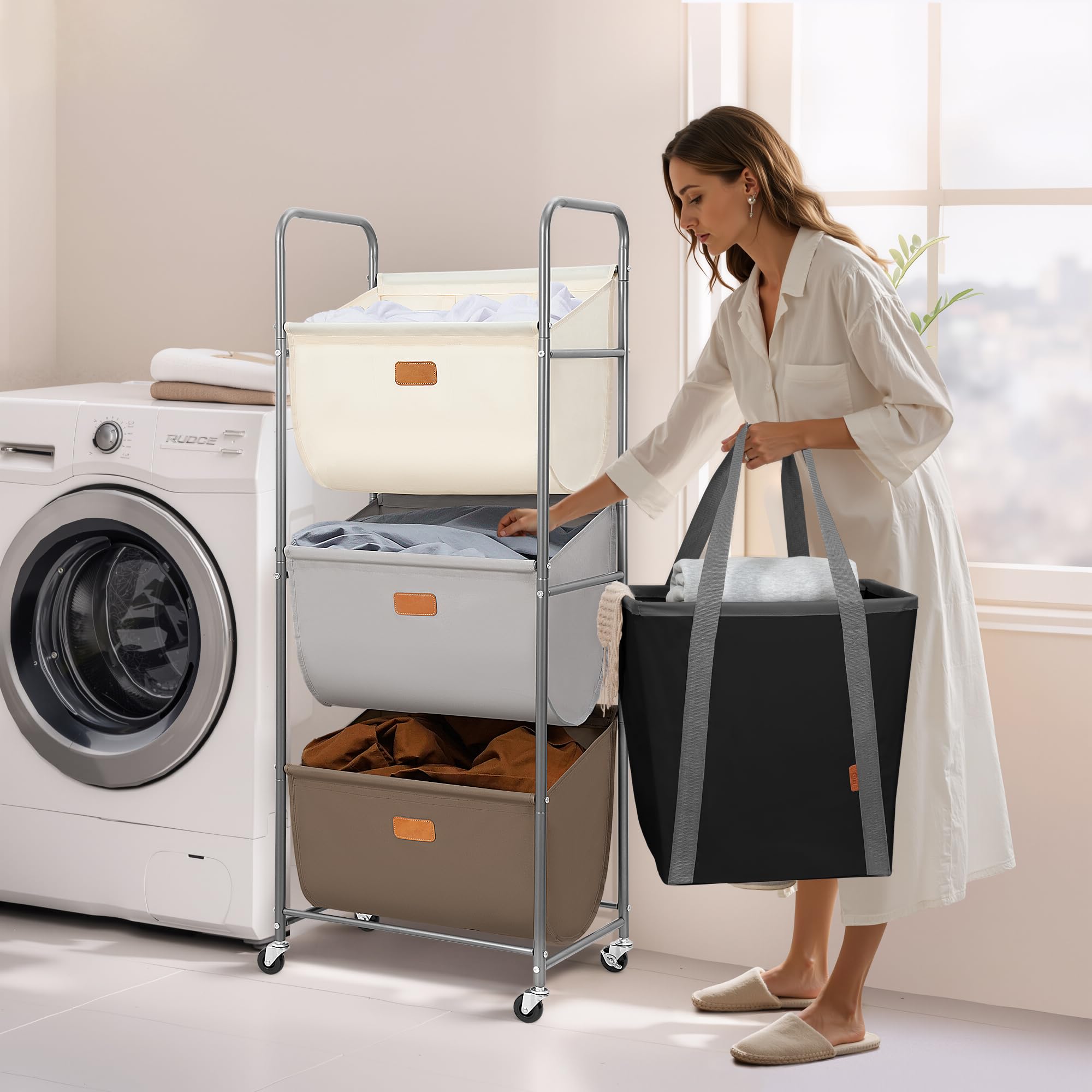 Storage Maniac lockable casters provide stable placement.