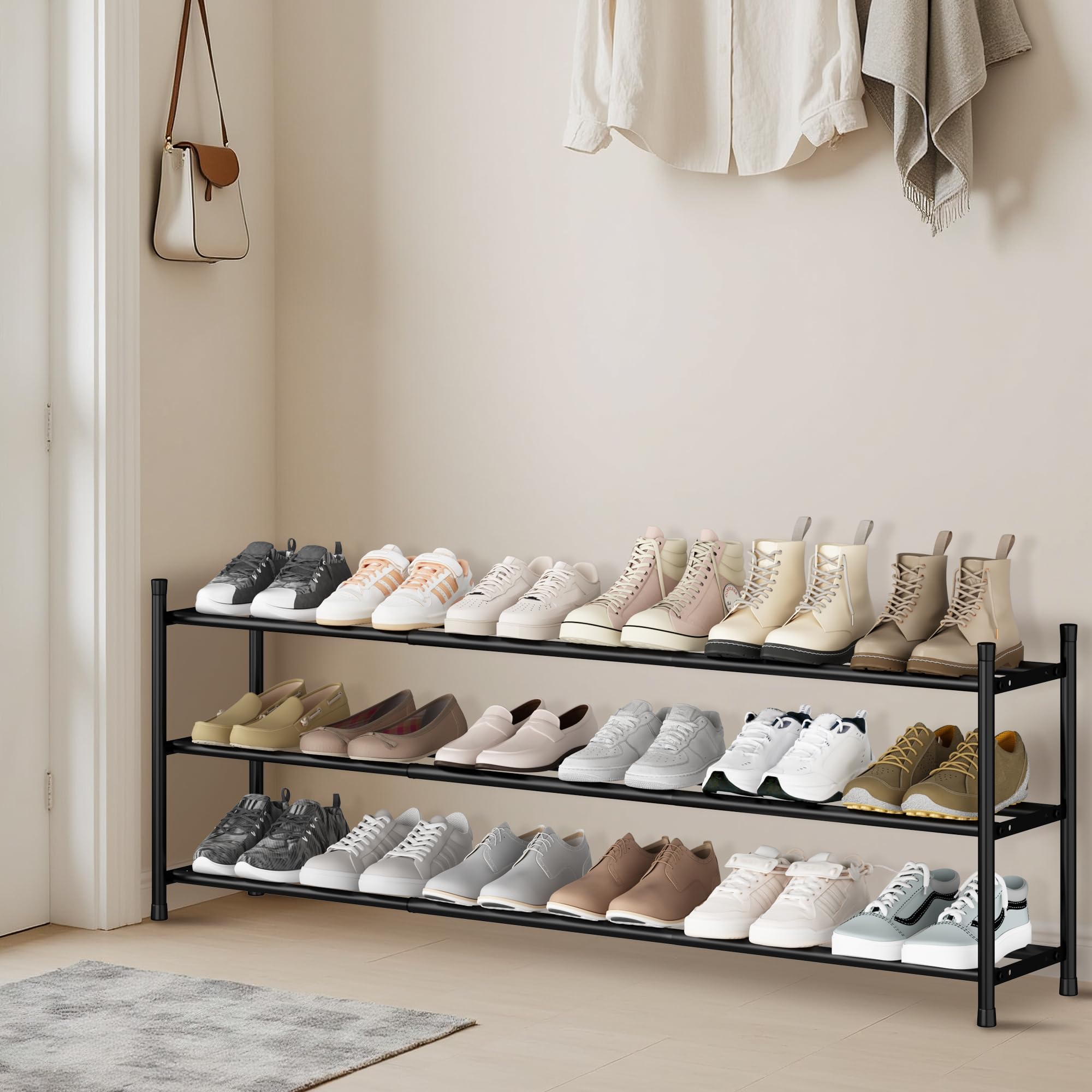 STORAGE MANIAC durable steel frame with rust-resistant finish.