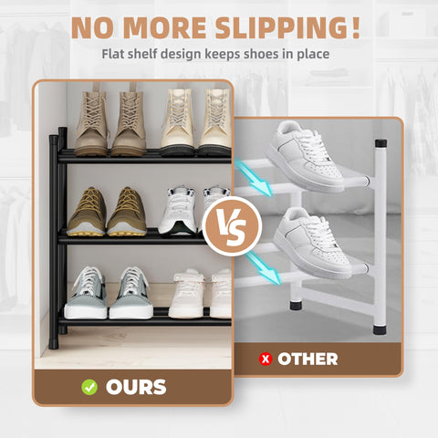 STORAGE MANIAC in entryway keeping daily footwear organized.