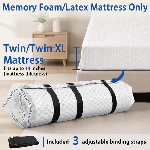 Storage Master twin mattress bag displaying 7-layer material for durability