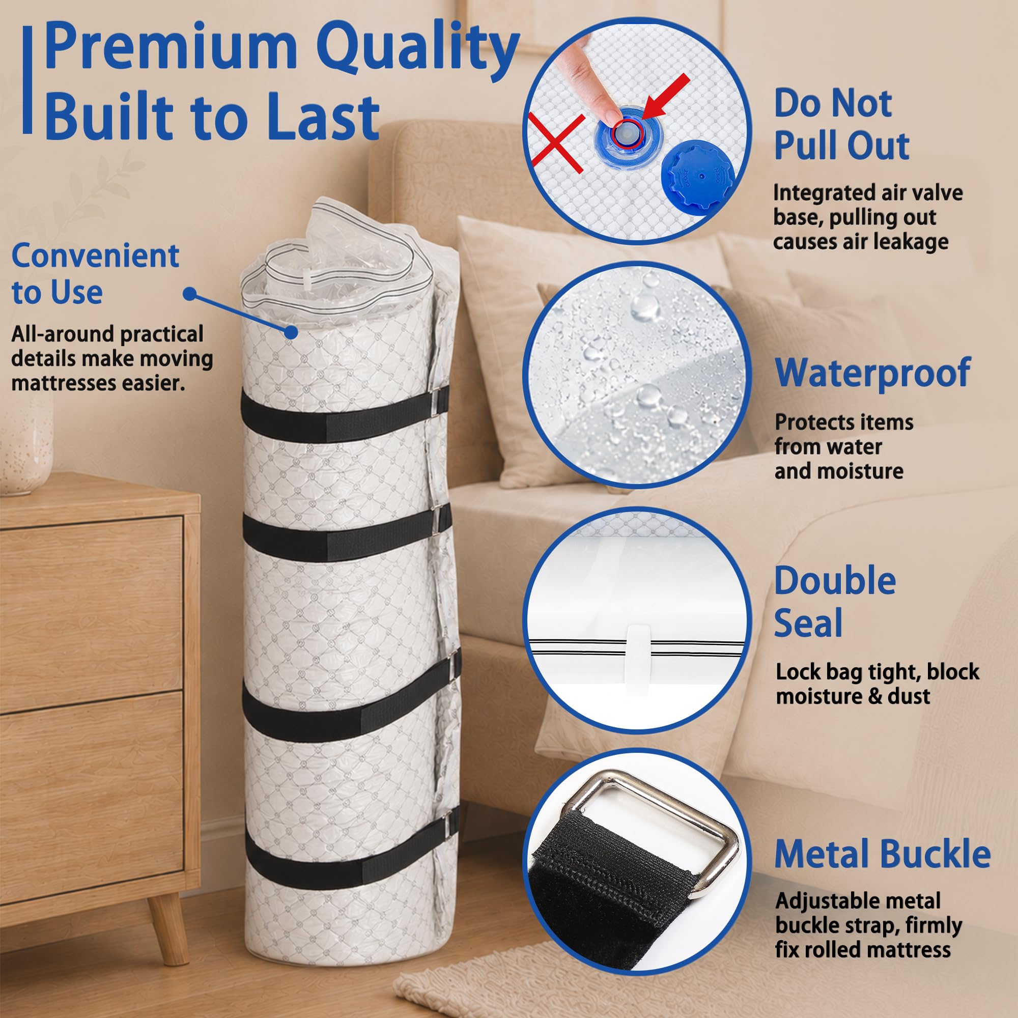Storage Master vacuum bag highlights double-seal zipper technology