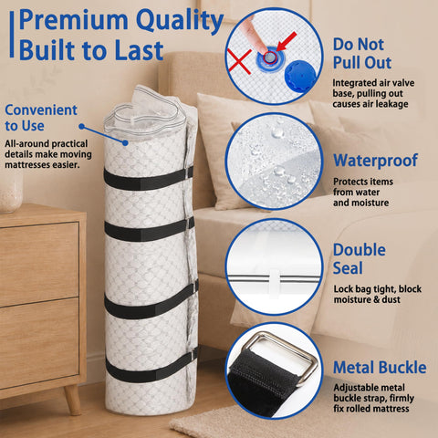 Storage Master vacuum bag highlights double-seal zipper technology
