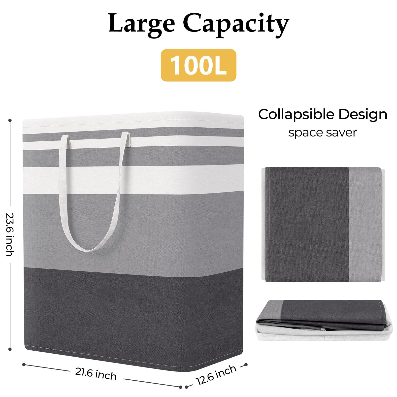 StorageRight 100l-laundry-hamper offers ample capacity for family laundry.
