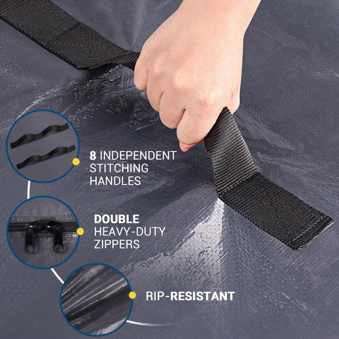 StorageRight mattress bag waterproof material protects mattress from moisture during transport.