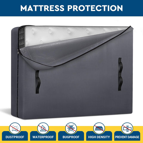 StorageRight mattress bag zipper detail with three-side opening for easy loading.