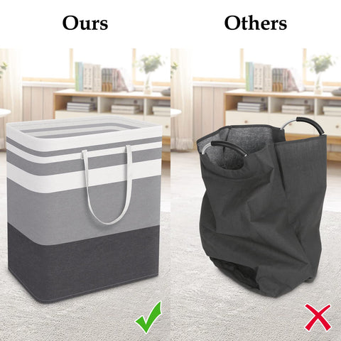 StorageRight waterproof-fabric-laundry-basket keeps contents protected and dry.