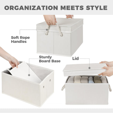 Storage Standard bedroom closet bin for tidy, accessible wardrobe and accessories.
