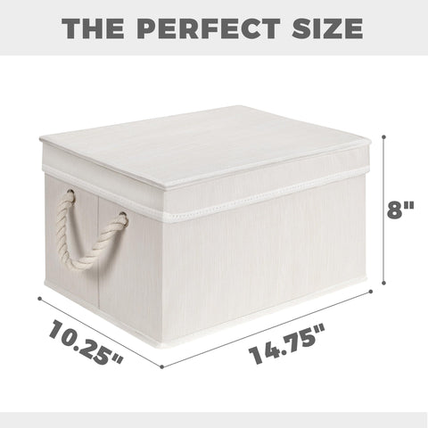 Storage Standard dust-protection lid bin keeps belongings neatly tucked away.