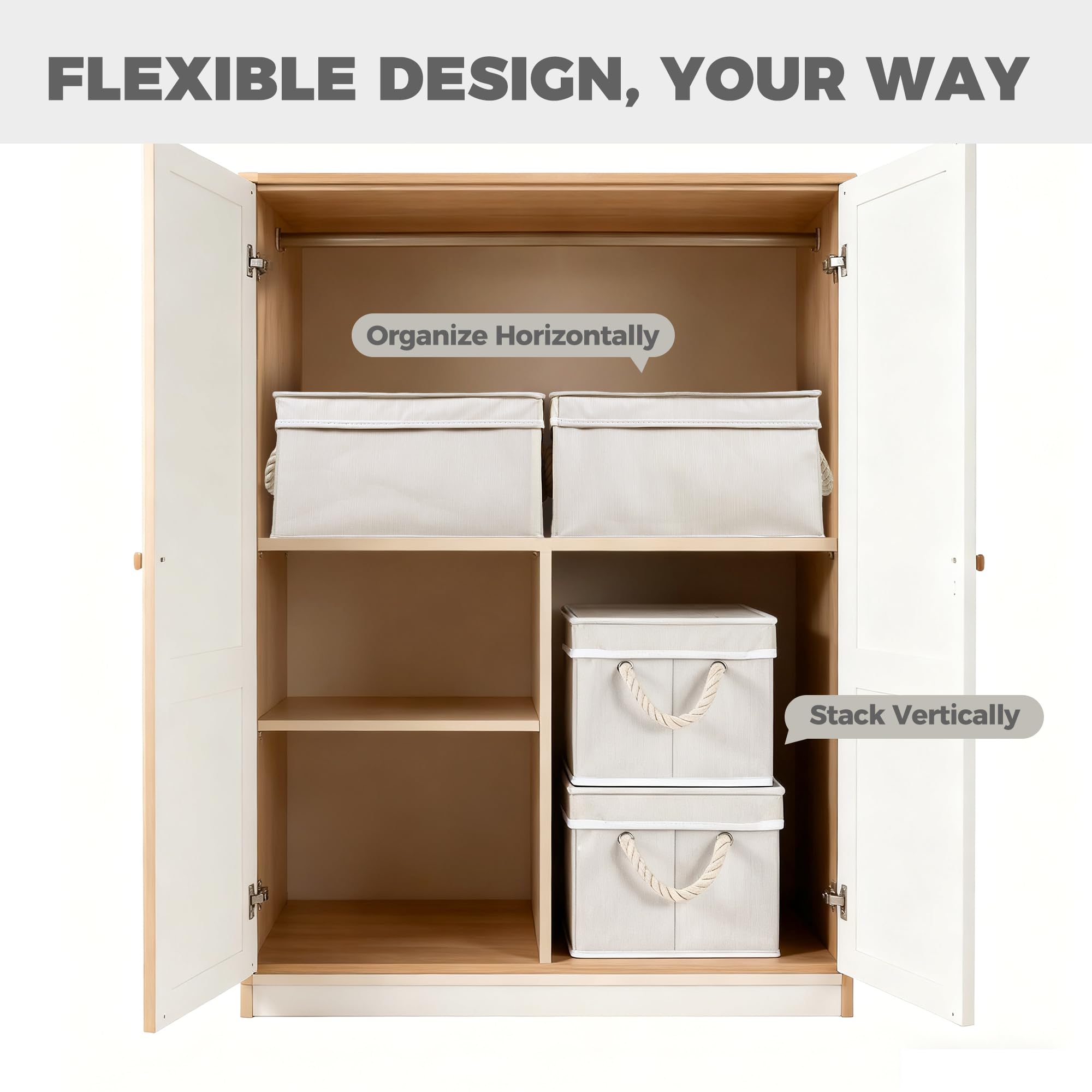 Storage Standard folded bin demonstrates lightweight versatility for seasonal storage.
