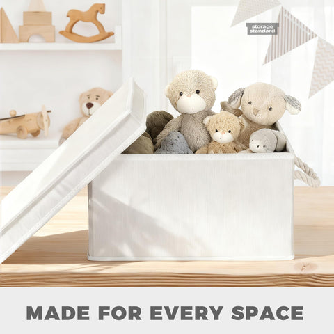 Storage Standard garage bin offers collapsible design for tool area organization.