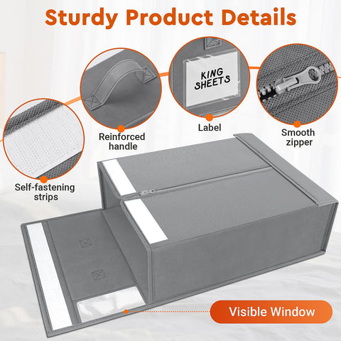 StorageTastic foldable-storage folds flat when not in use to save space.