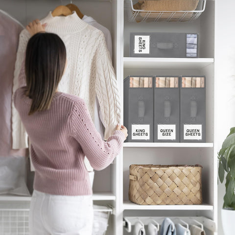 StorageTastic grey-storage-cubes blend with decor while protecting contents.