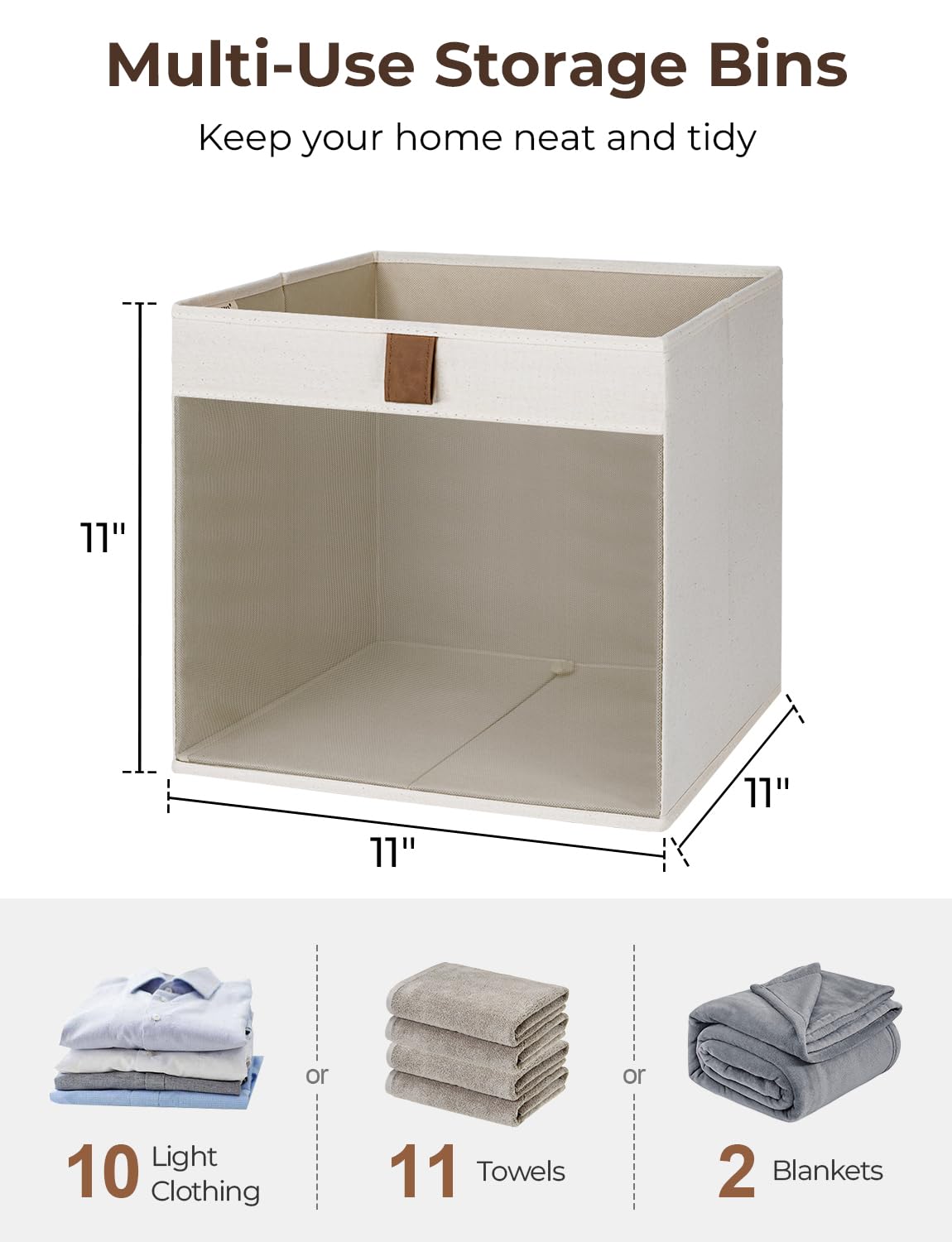 StorageWorks cube made with breathable PVC mesh for durable organization