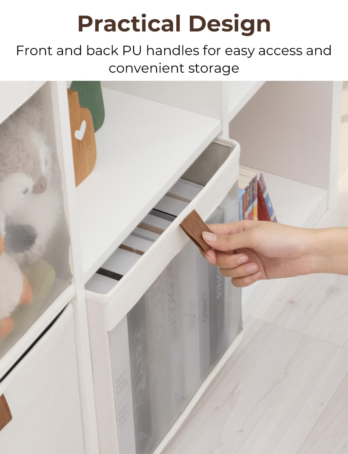 StorageWorks foldable design saves space when not in use