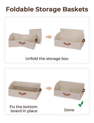 StorageWorks 3-pack brown-beige bins provide versatile storage across rooms.