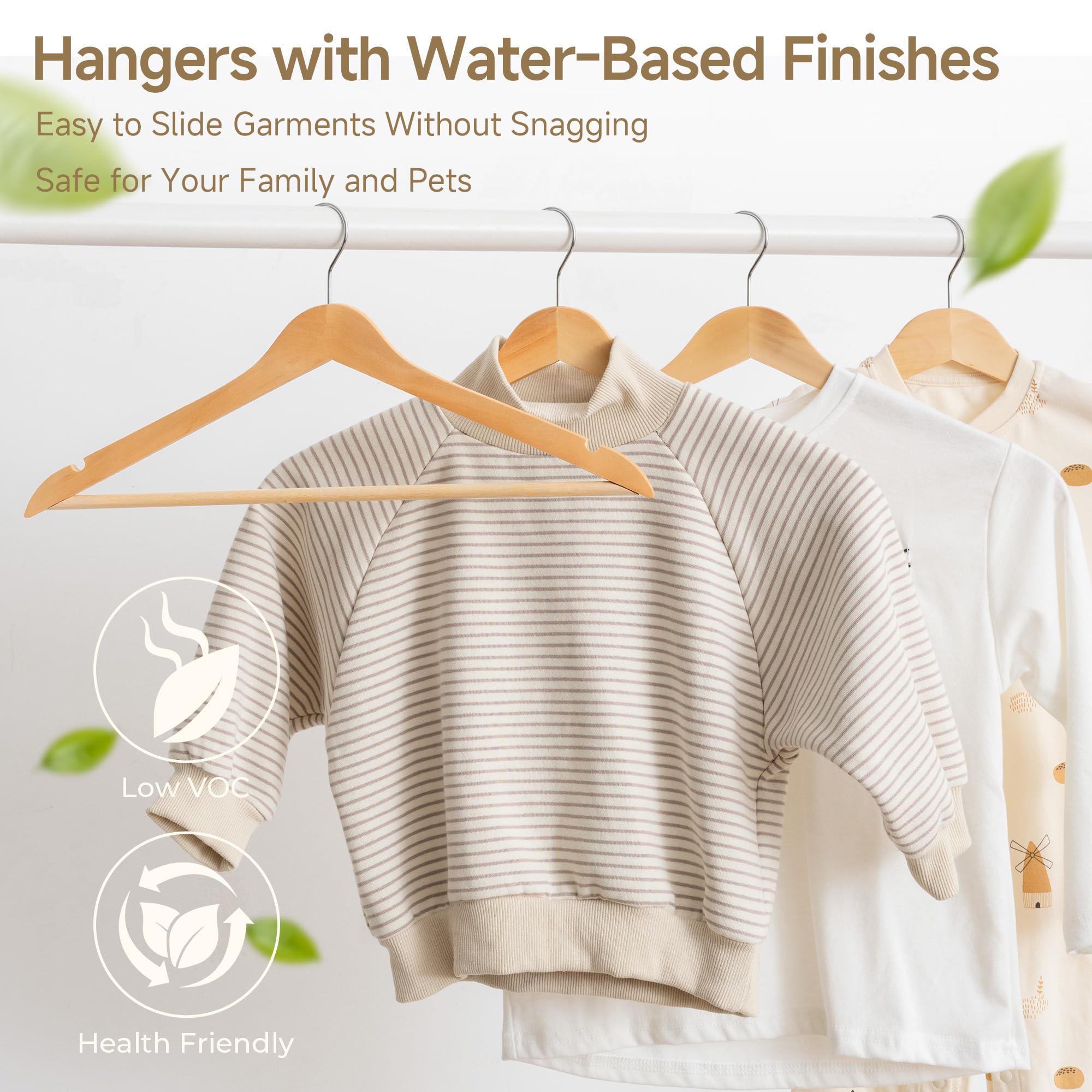StorageWorks 360-degree swivel hook for flexible closet arrangements.