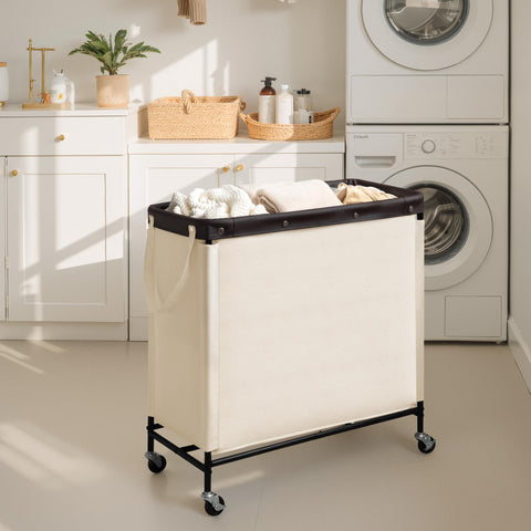 StorageWorks 360° wheels glide quietly, with brakes to keep the cart secure.