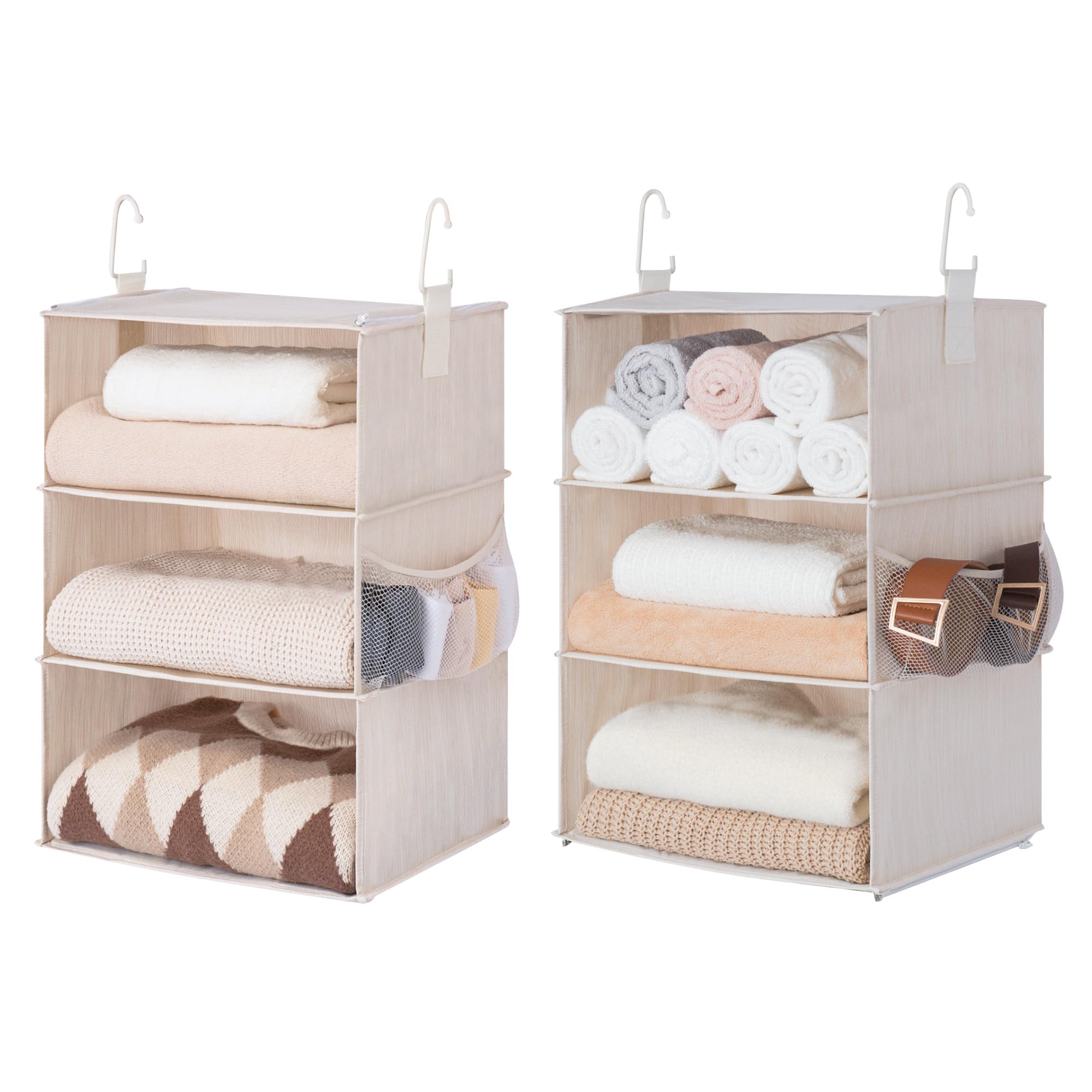 StorageWorks 6-Shelf Jumbo Closet Organizer front-angle view showing space-saving design.