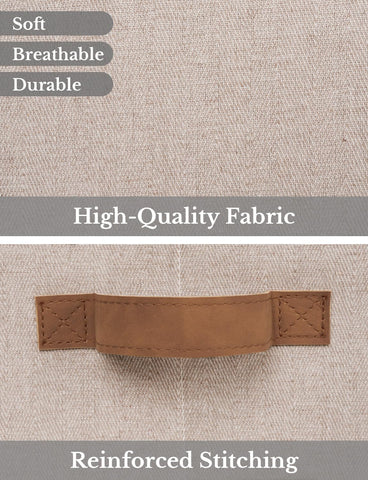 StorageWorks natural fabric bin blends with decor while organizing towels and supplies.