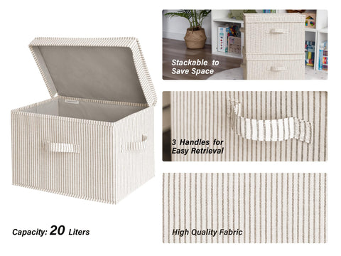 StorageWorks bin showing sturdy side handles for comfortable carrying.