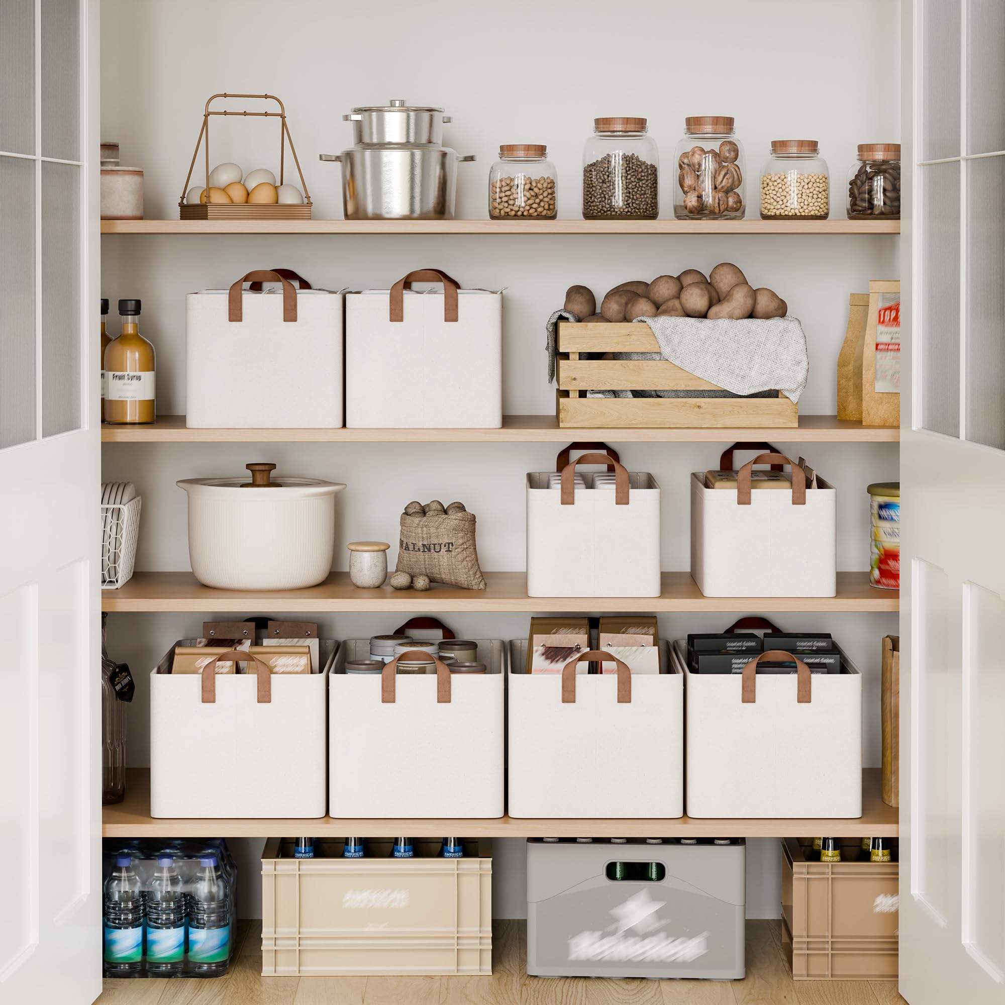 StorageWorks bin with handles provides easy lifting and relocation of laundry and toys