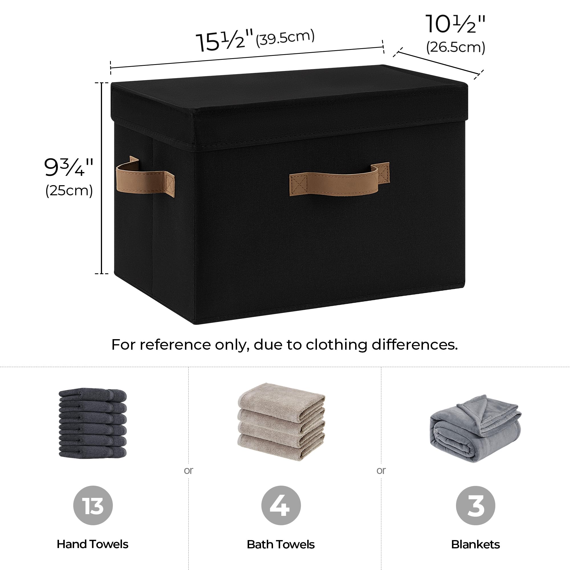 StorageWorks bin with three-sided PU handles for easy portability.