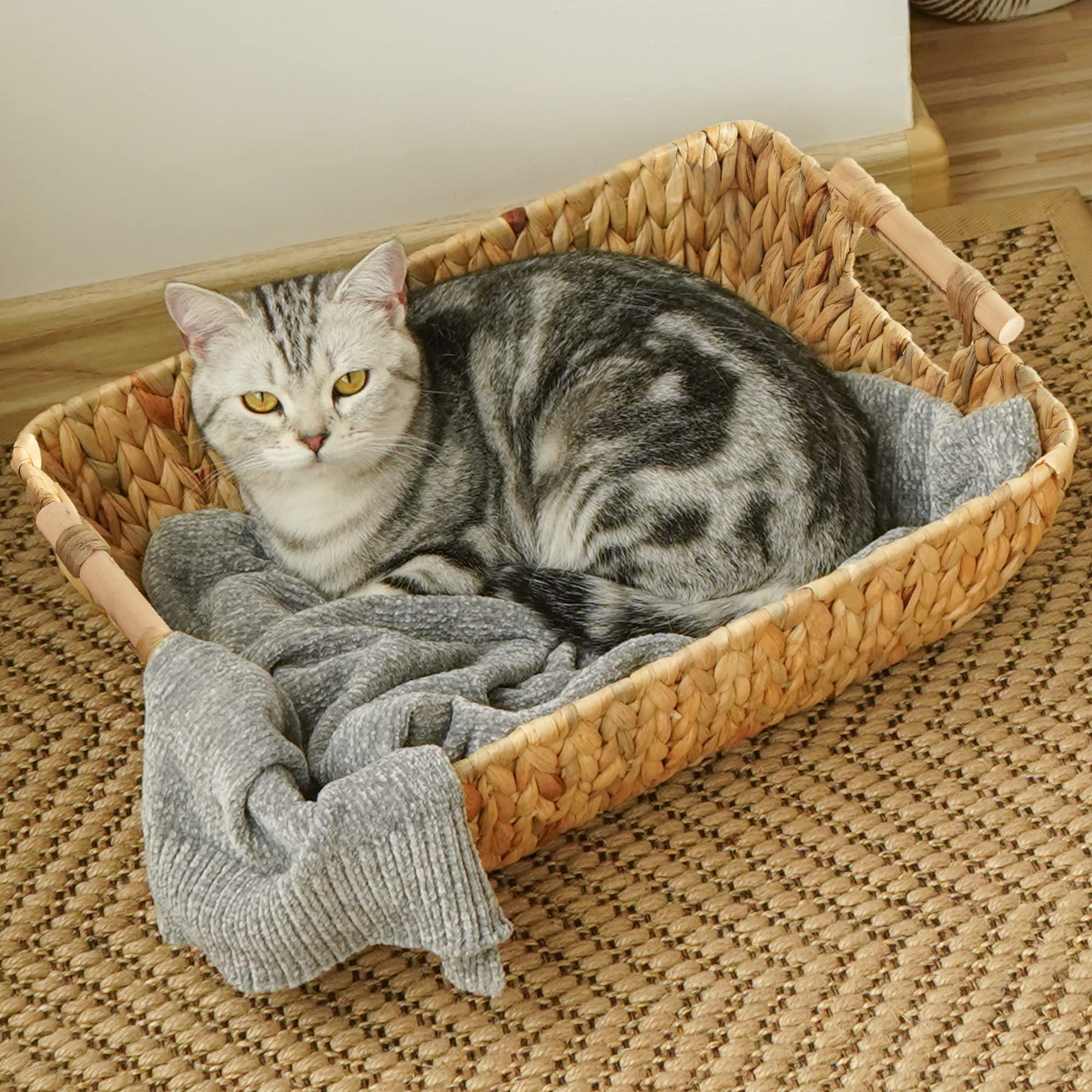 StorageWorks blanket and linen basket for bedroom or closet storage