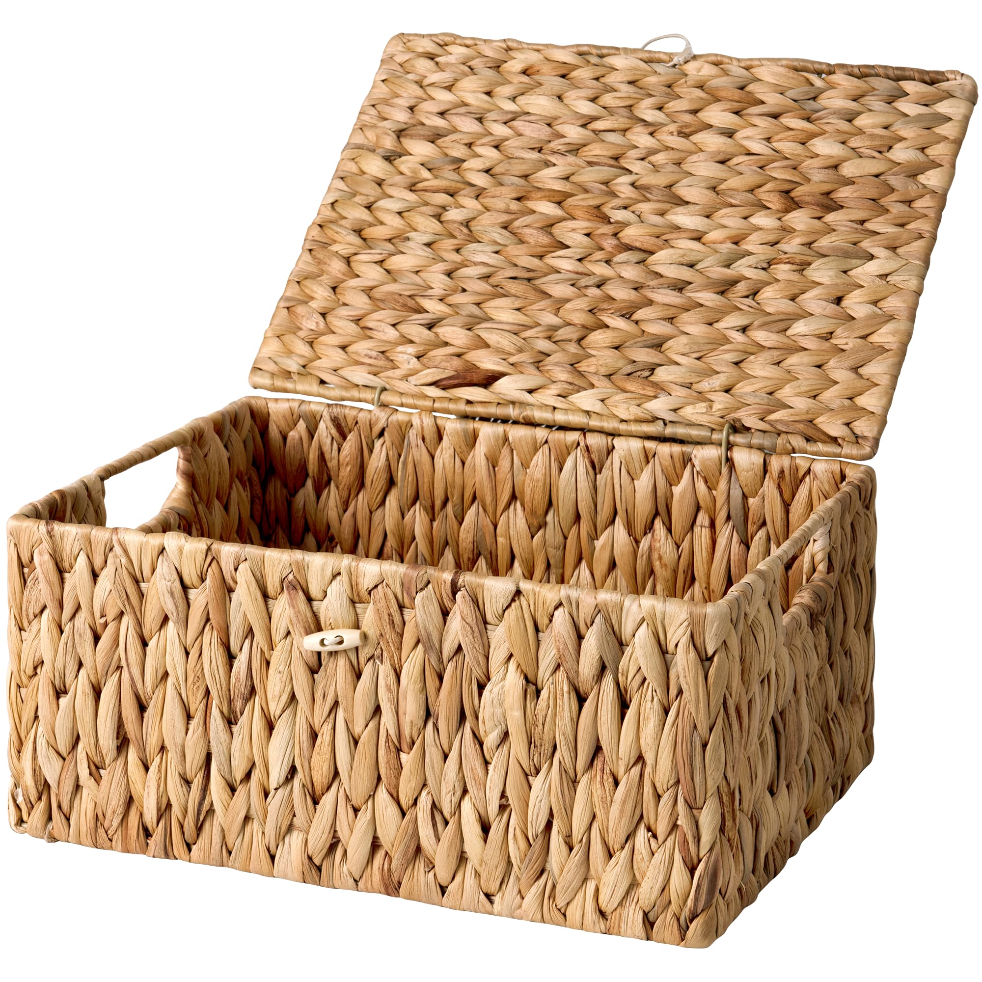 StorageWorks versatile basket keeps blankets, toys, and magazines tidy.