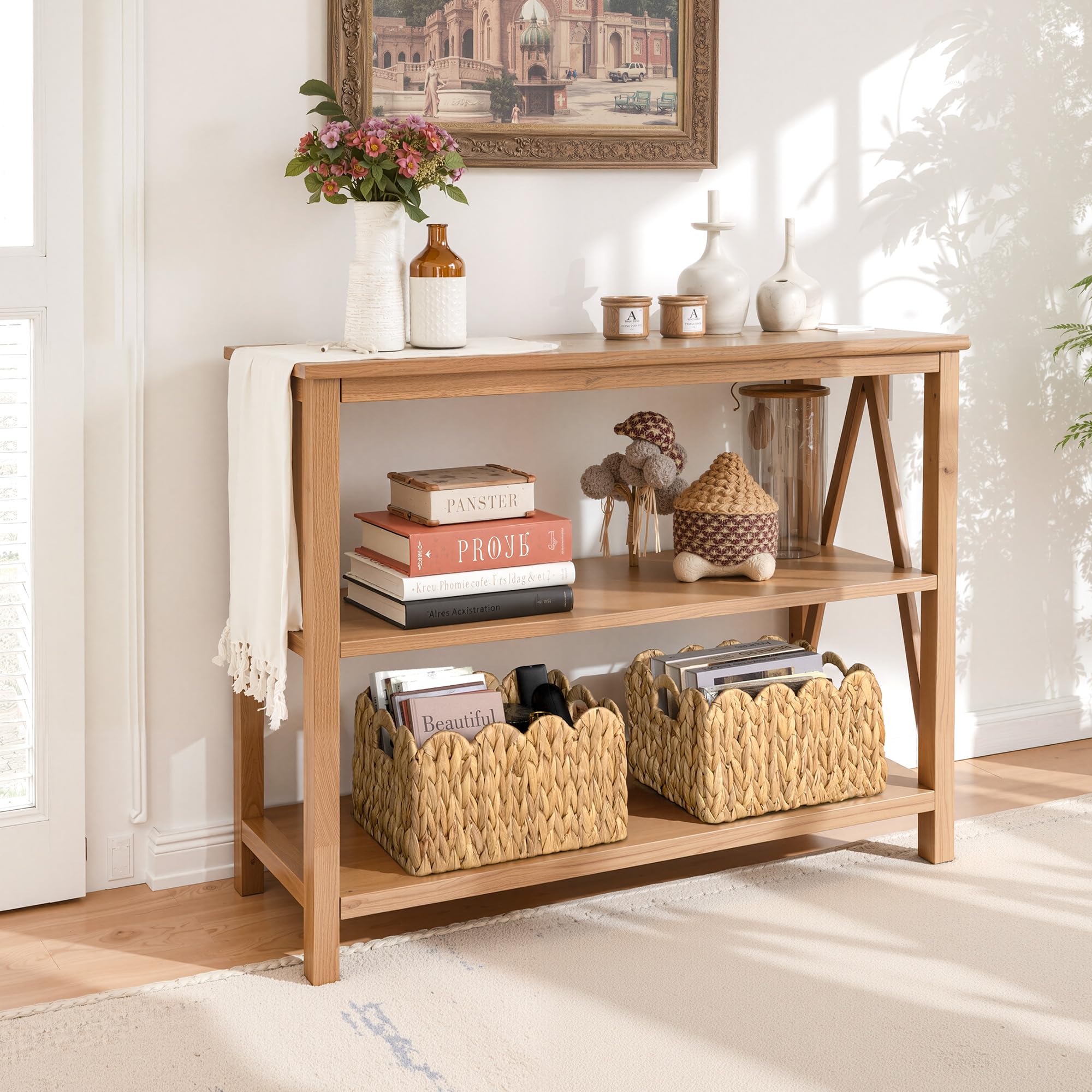 StorageWorks coastal wicker look enhances any living space.