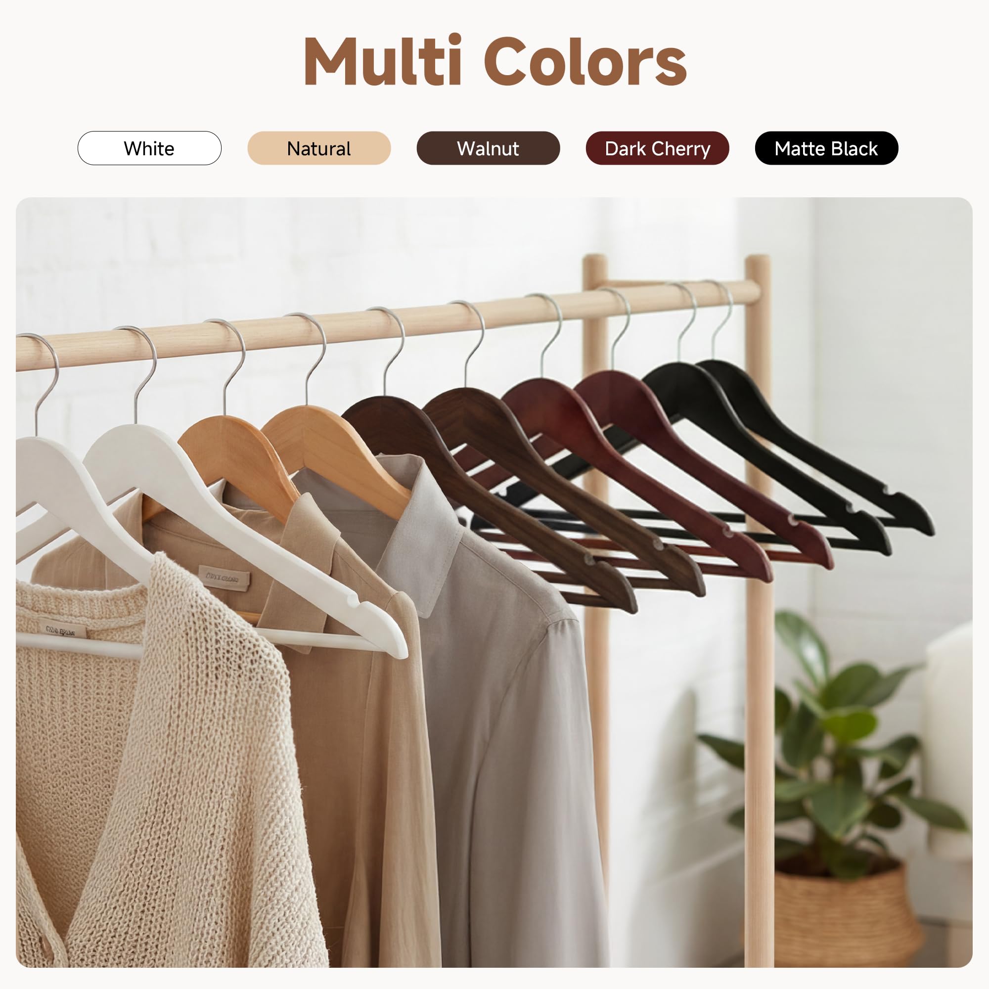 StorageWorks coats shirts pants hangers help maintain tidy, accessible wardrobes.