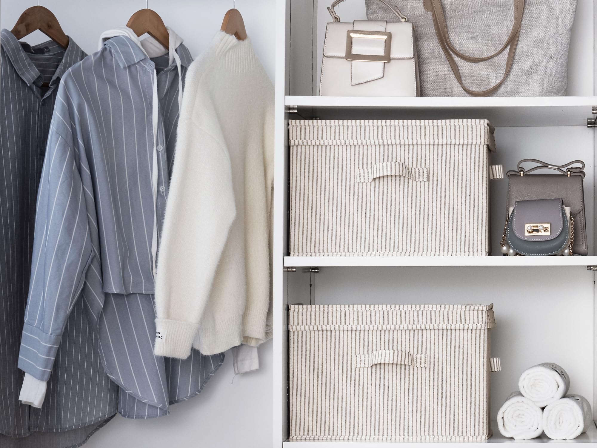 StorageWorks collapsible design shown folded flat for space-saving storage.